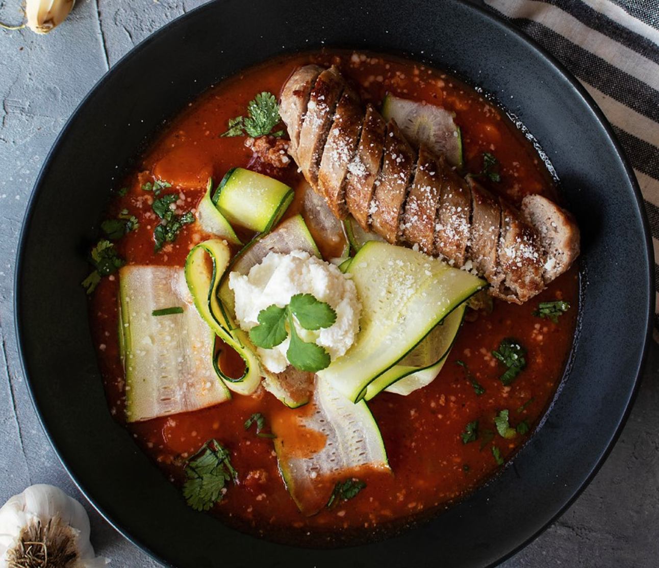 Low-Carb Lasagna Soup