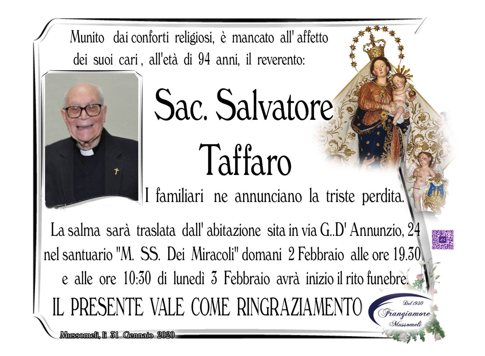 Sac. Salvatore Taffaro