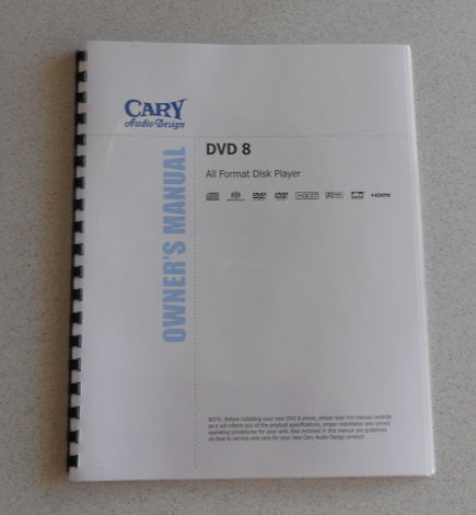 Cary Audio Design DVD 8 All Format Disk Player