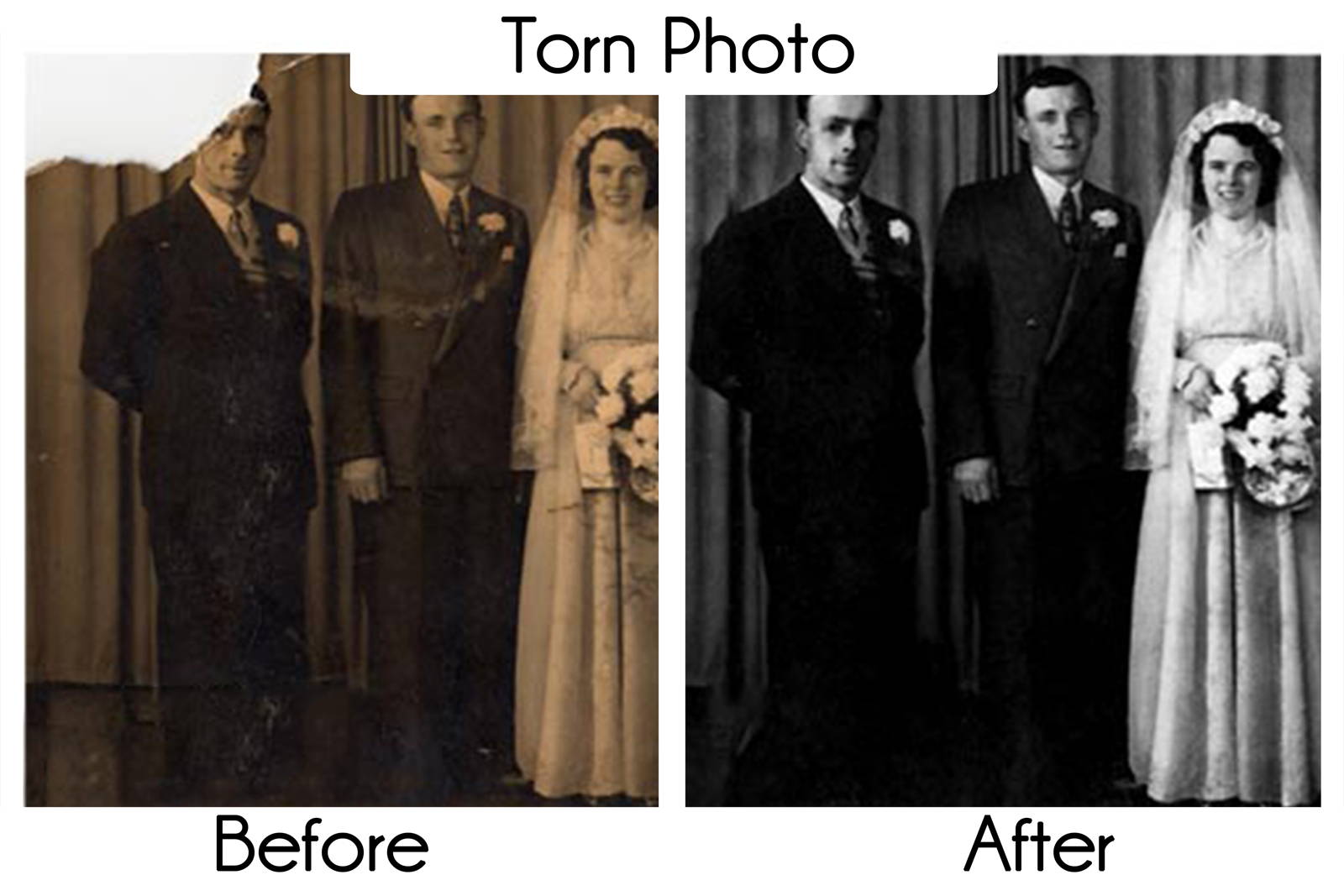 Photo restoration example 2