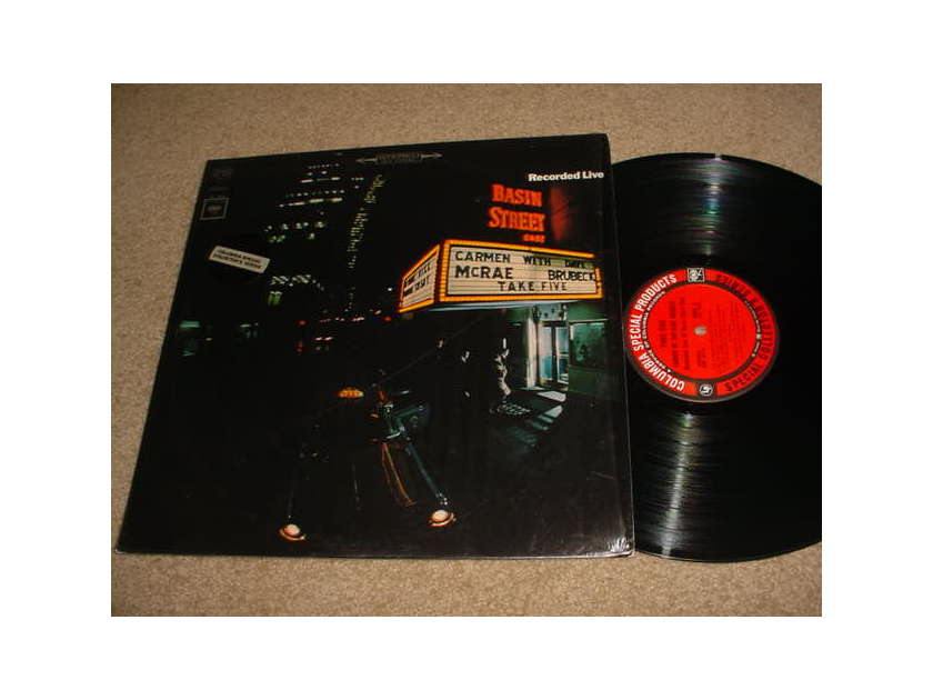 carmen mcrae dave brubeck - take five live basin street lp record