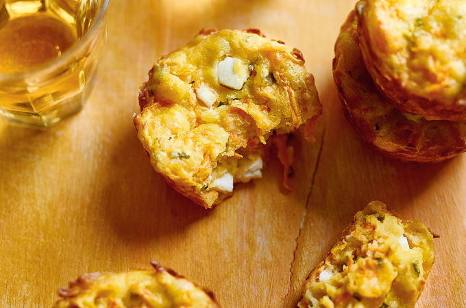Savoury Carrot and Feta Muffins