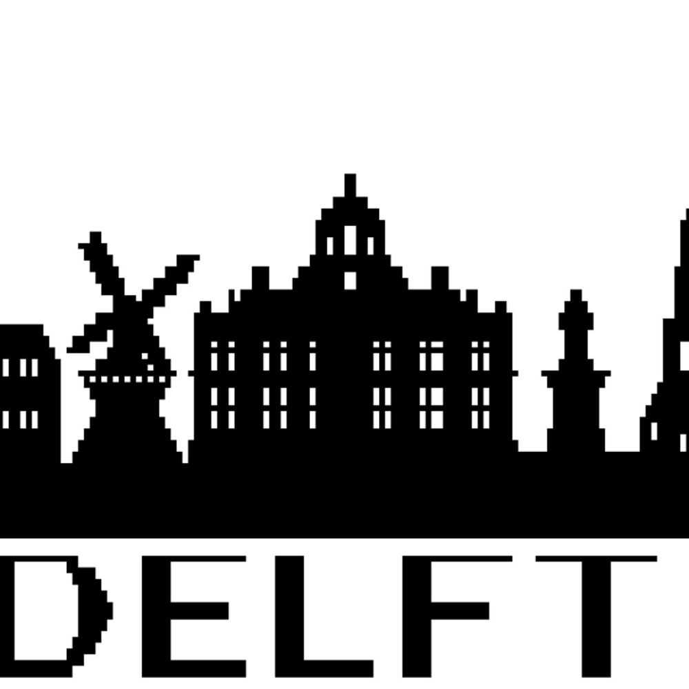 Skyline Delft (mozaïek overlay)