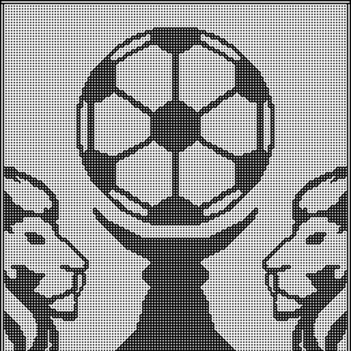 Wereld Beker Deken - Interlocking Haakpatroon