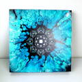 TEXTURED SnowFlake Abstract Art Mixed Media with Olga Soby