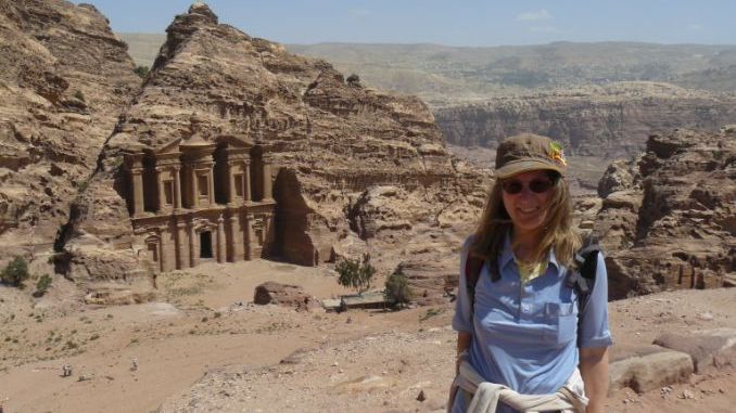 View of Petra from El Deir - the Monastery