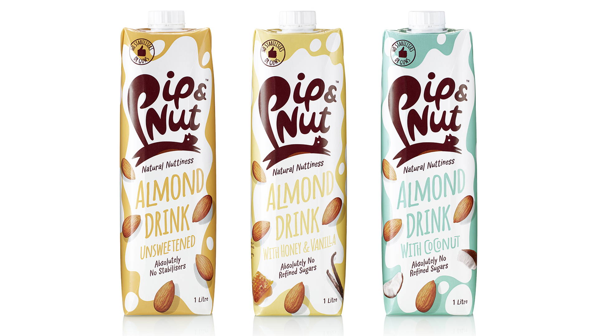 Featured image for Nut Enthusiasts Will Love This Packaging For Pip & Nut's New Line of Beverages