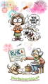 Cartoon: VierBeinerGlück Ruhe und Gelassenheit Drops für Hunde ohne antriebslos zu machen
