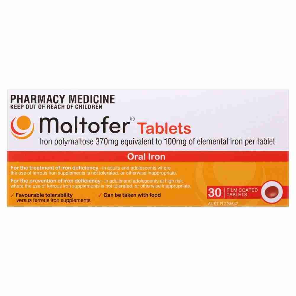Maltofer Oral Iron 100mg 30 Tablets
