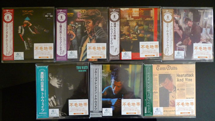 Tom Waits - OOP Japan Mini-LP 7 CD Set Isao Kikuchi Rem...