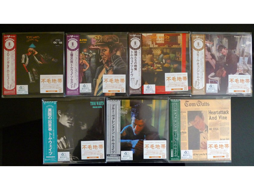 Tom Waits - OOP Japan Mini-LP 7 CD Set Isao Kikuchi Remasters