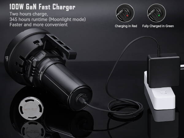 Lampe torche rechargeable multifonctionnelle
