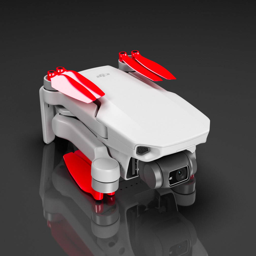 DJI Mini 2 / SE STEALTH Upgrade Propellers x4 RED Master Airscrew