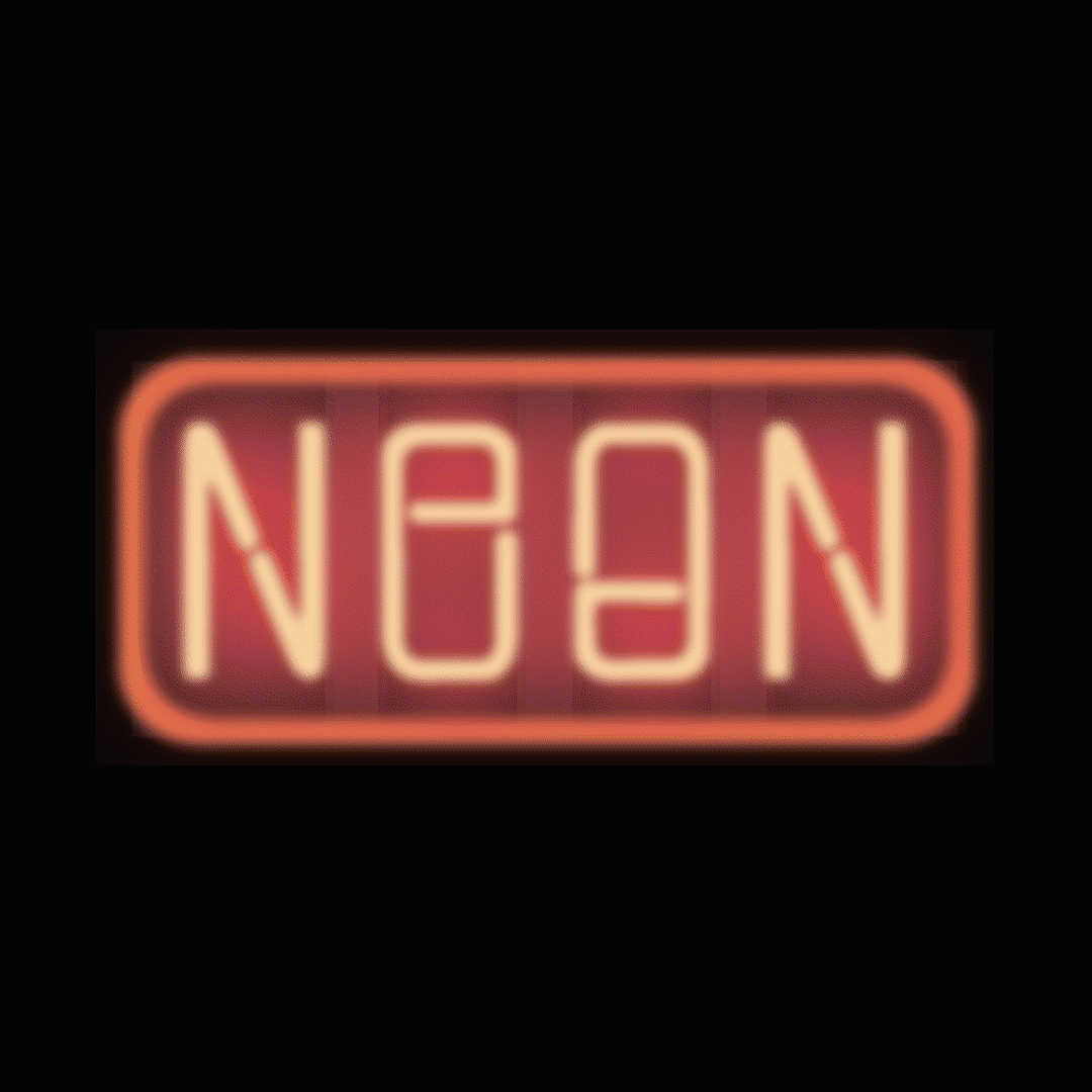 Tania Hearn graphic design ambigram Neon