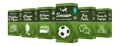 Soccer Bundle collection, ready to share Social Media Templates about soccer