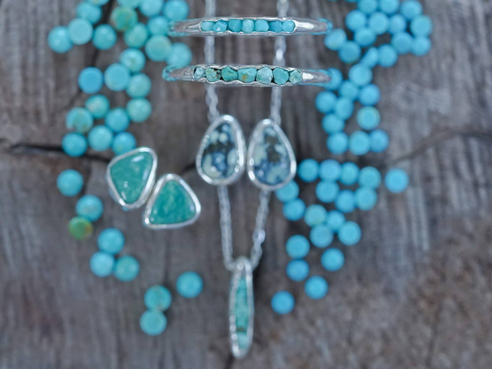 turquoise jewelry in silver