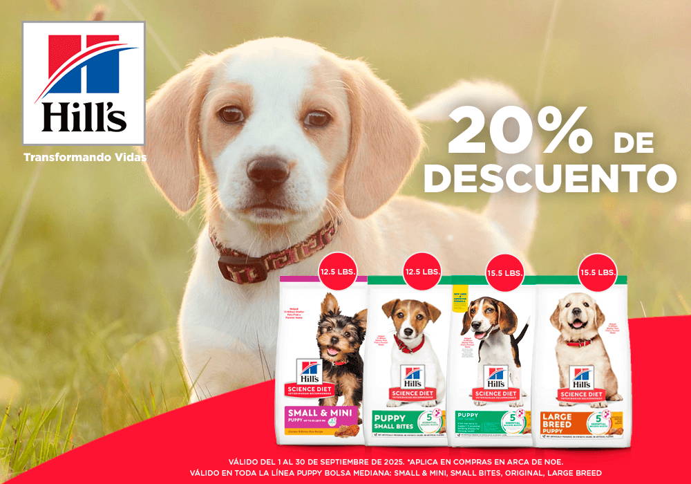 Hill´s Science Diet: 20% de descuento en productos seleccionados.