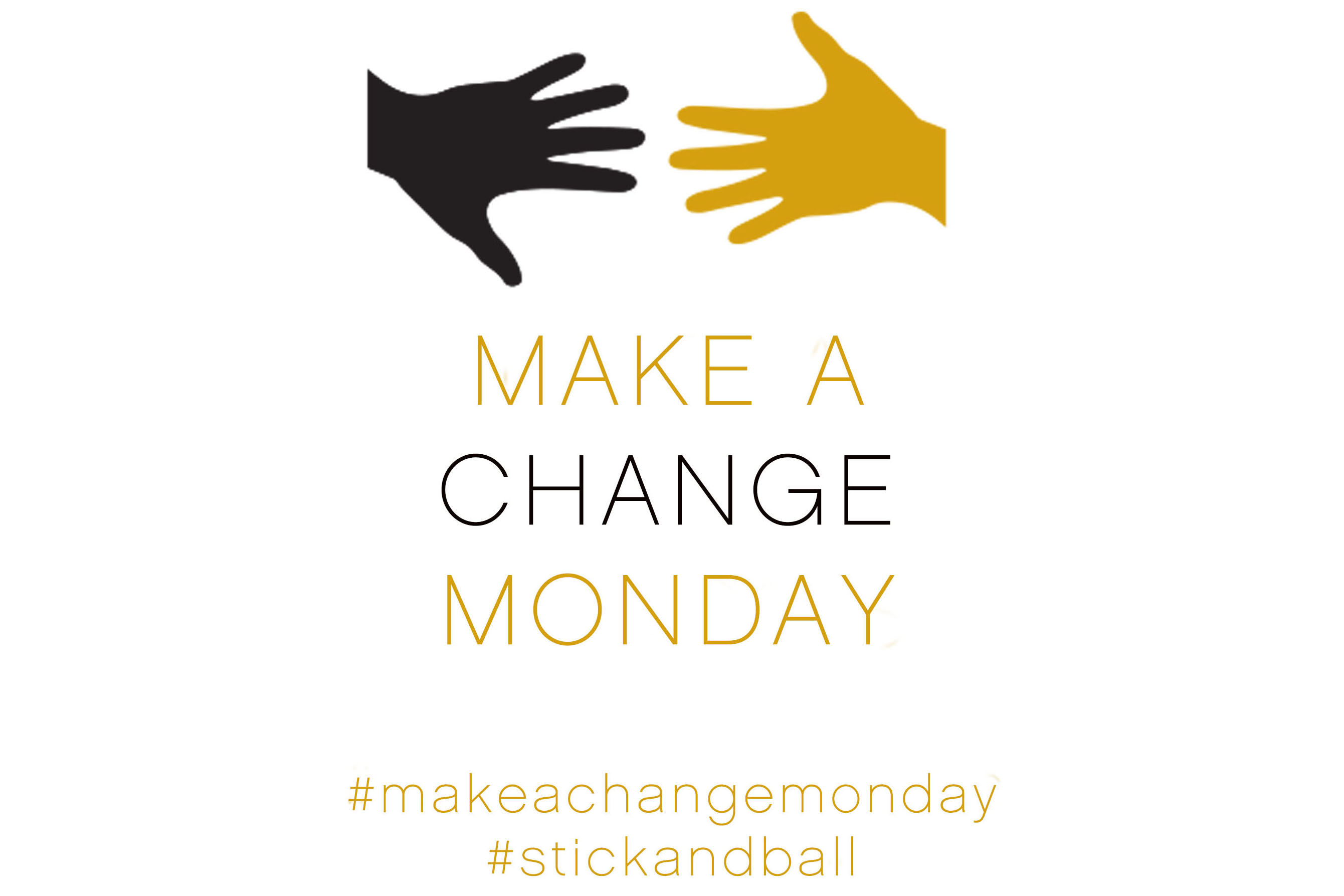 Logo for Make A Change Monday initiative by Stick & Ball 