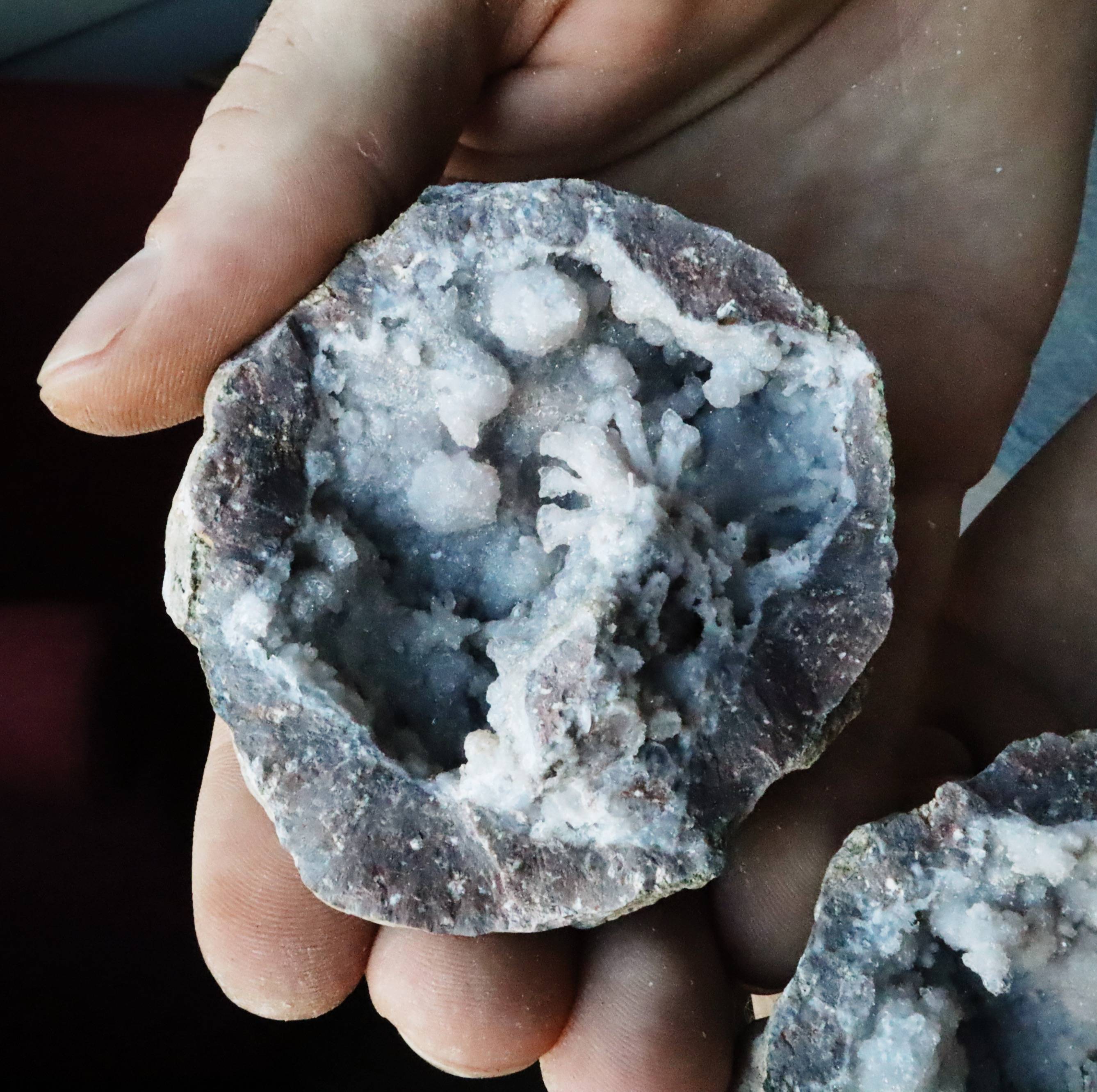 Druzy Geode Split in half