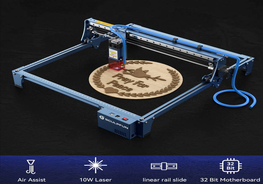 SCULPFUN S10 Laser Engraver Products Details 1 - GearBerry
