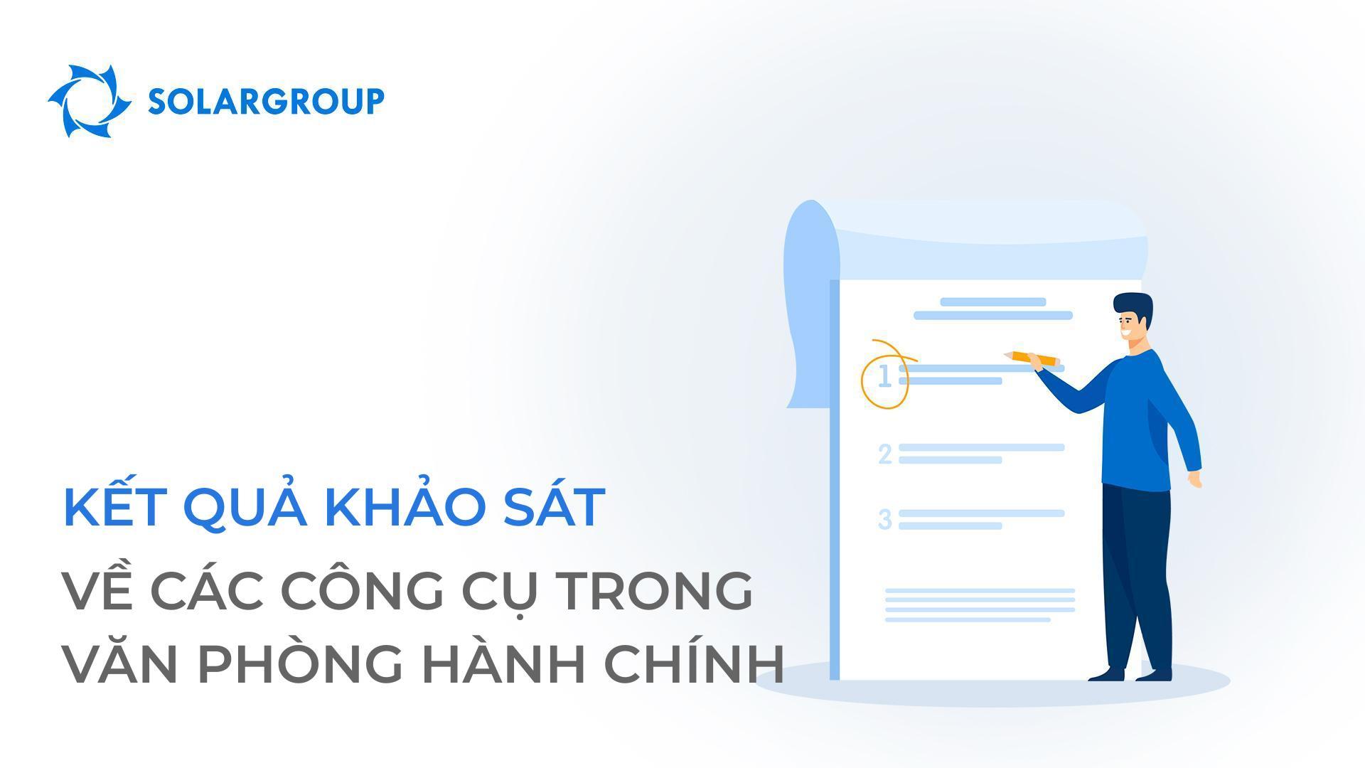 Kết quả của cuộc khảo sát về các công cụ trong văn phòng hành chính