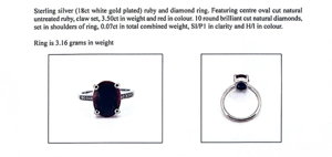 Natural Ruby & Diamond Ring (3.50ct)