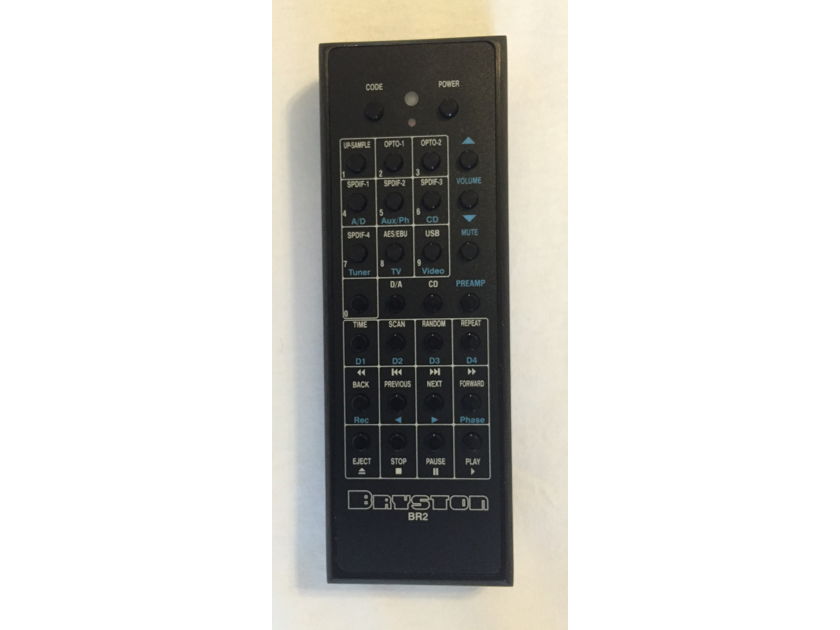 Bryston BR-2 Remote. Black. Financing Available.