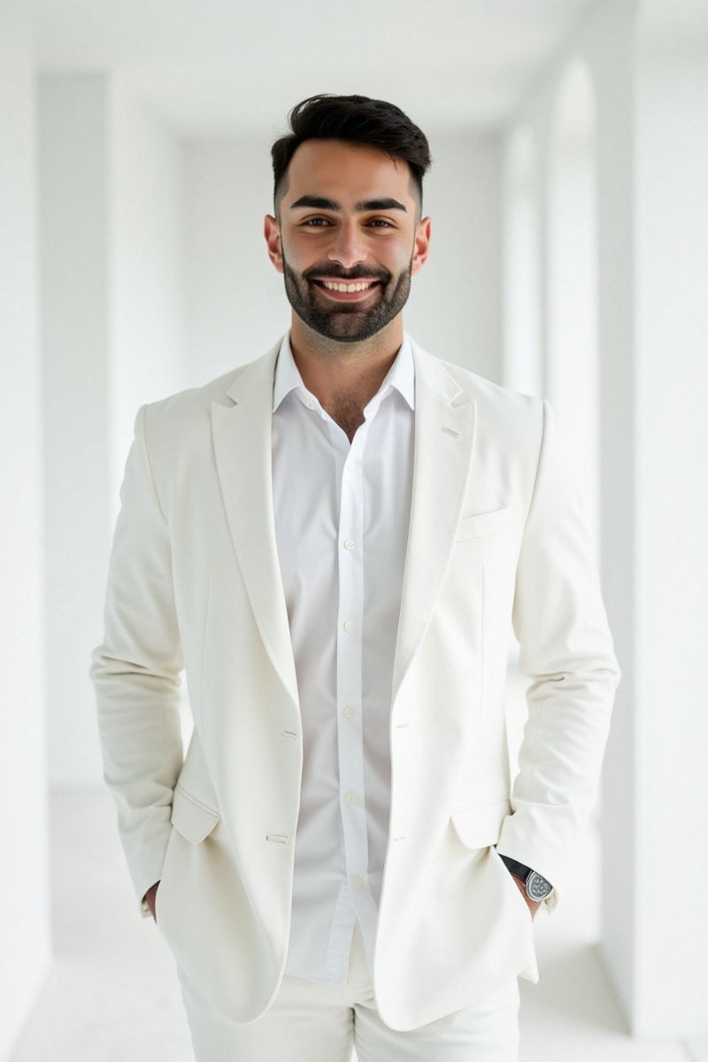 Photo generated by Secta Labs in style of White Luxe Portraits