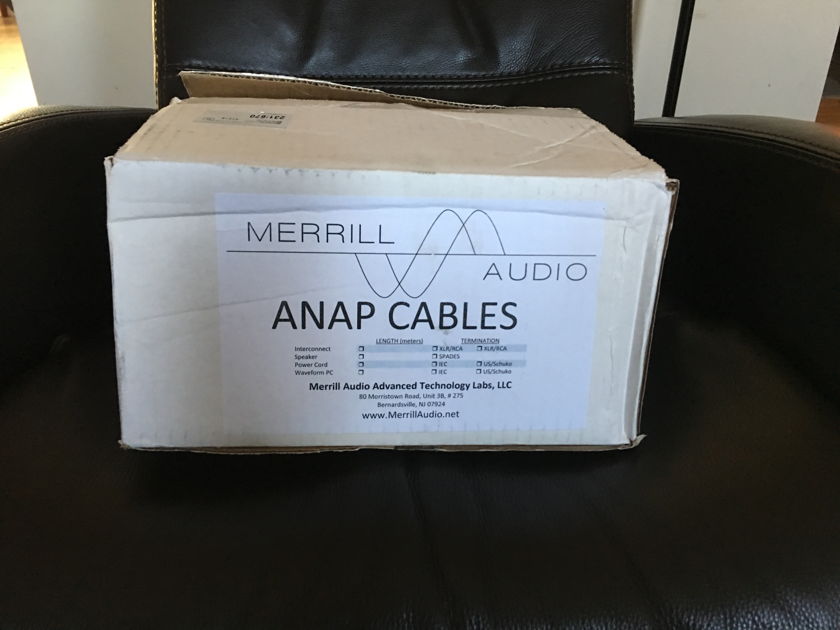 Merrill Audio Advanced Technology Labs, LLC ANAP interconnects  XLR 1 meter