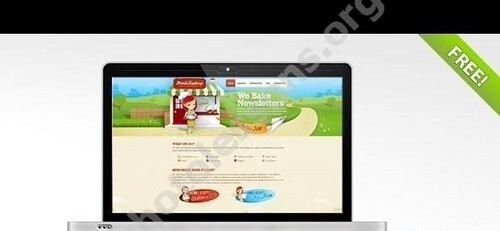 PSD исходник для Фотошоп - макет ноутбука