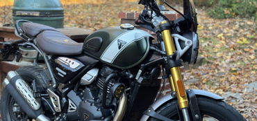 2025 TRIUMPH SCRAMBLER 400 X motorcycle for rent near Sandy Springs, GA