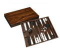 wood grain backgammon set