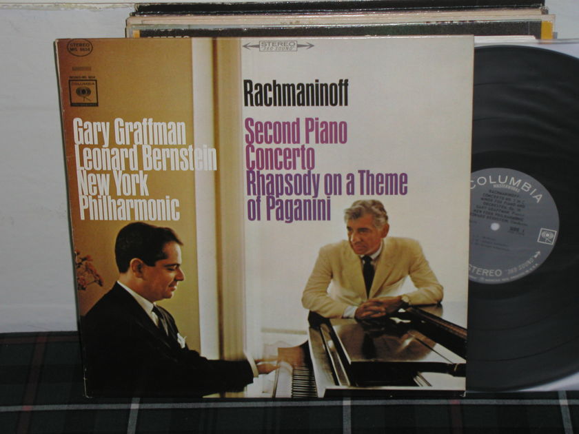 Graffman/Bernstein - Rachmaninoff Columbia 360 1st labels LP