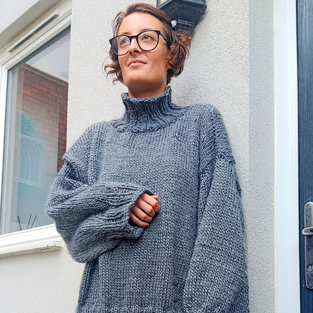 Trui met rechte naald - breipatroon