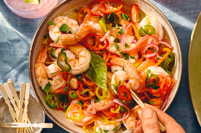 Chili-Pickled Shrimp