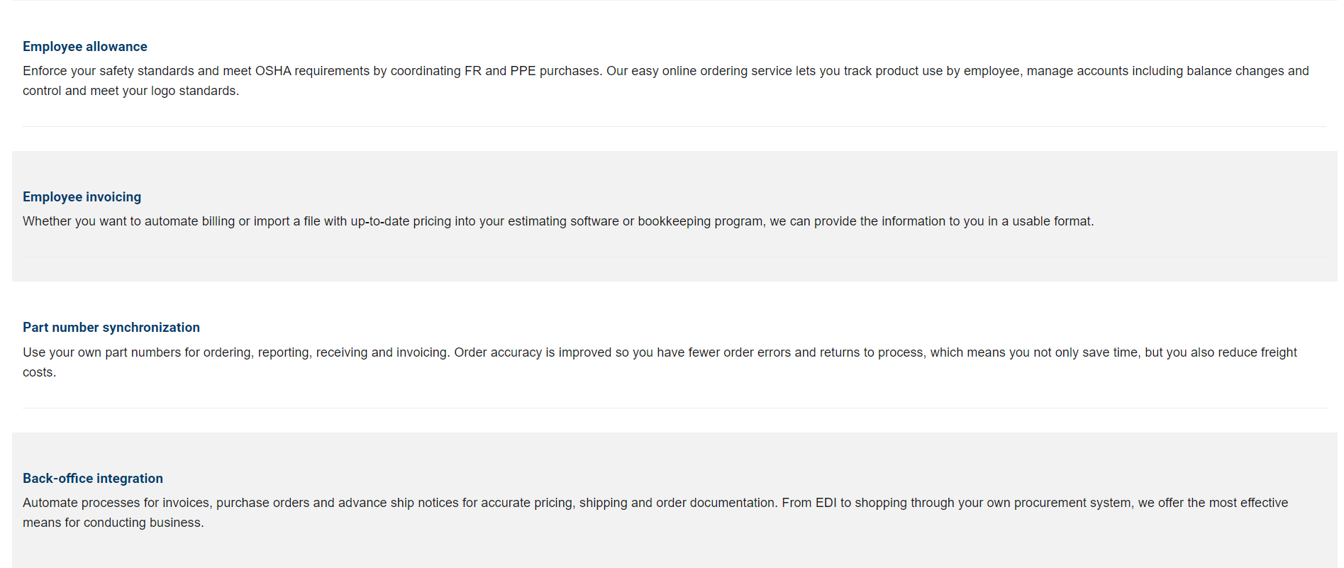 Border States product / service