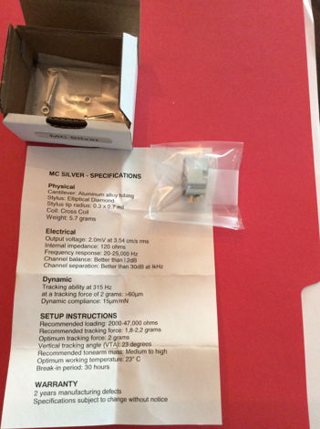 Benz Micro MC Silver Brand New Never installed Free shi...
