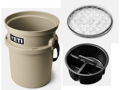 Yeti LoadOut Bucket - Tan with Lid and Caddy