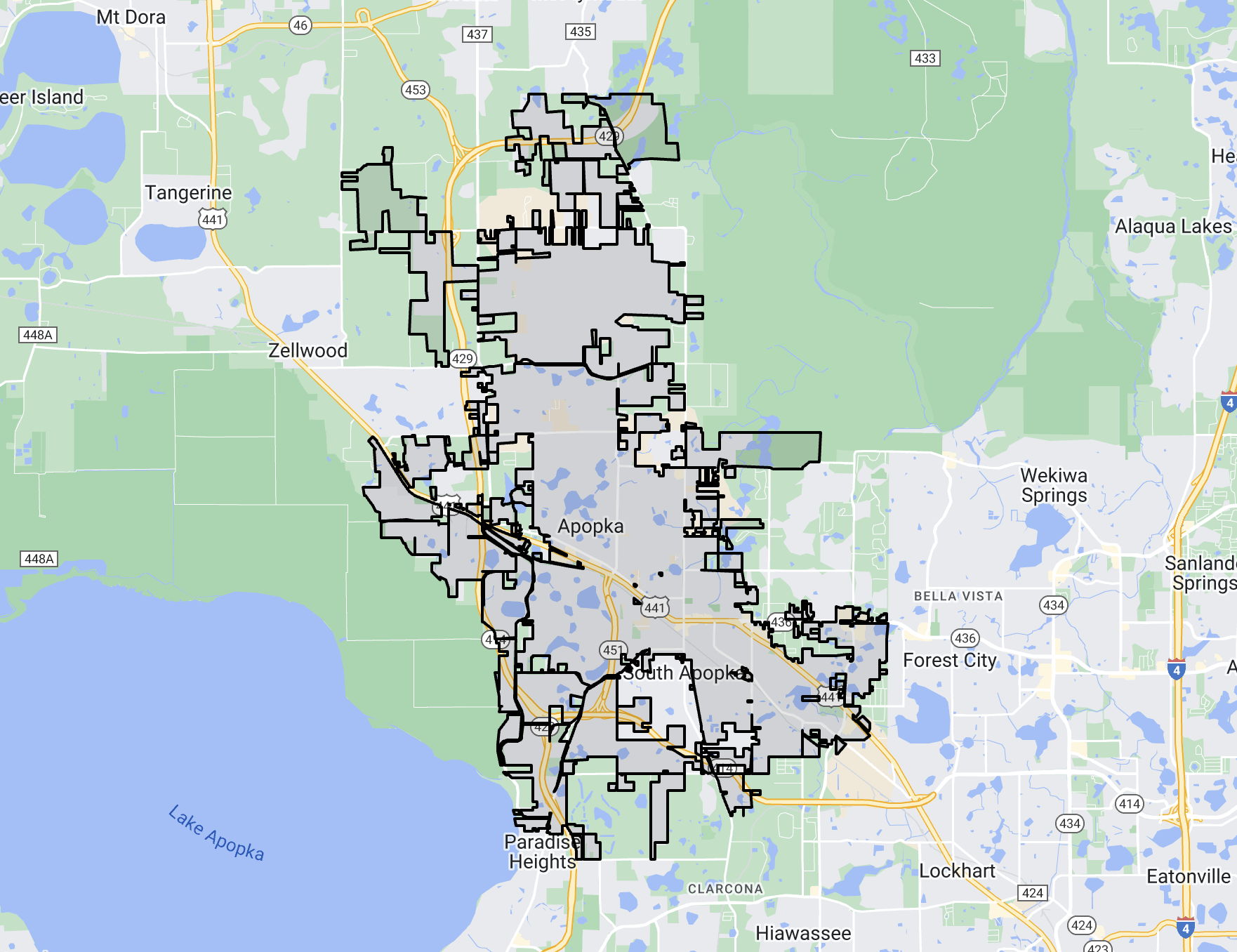 skyview of APOPKA