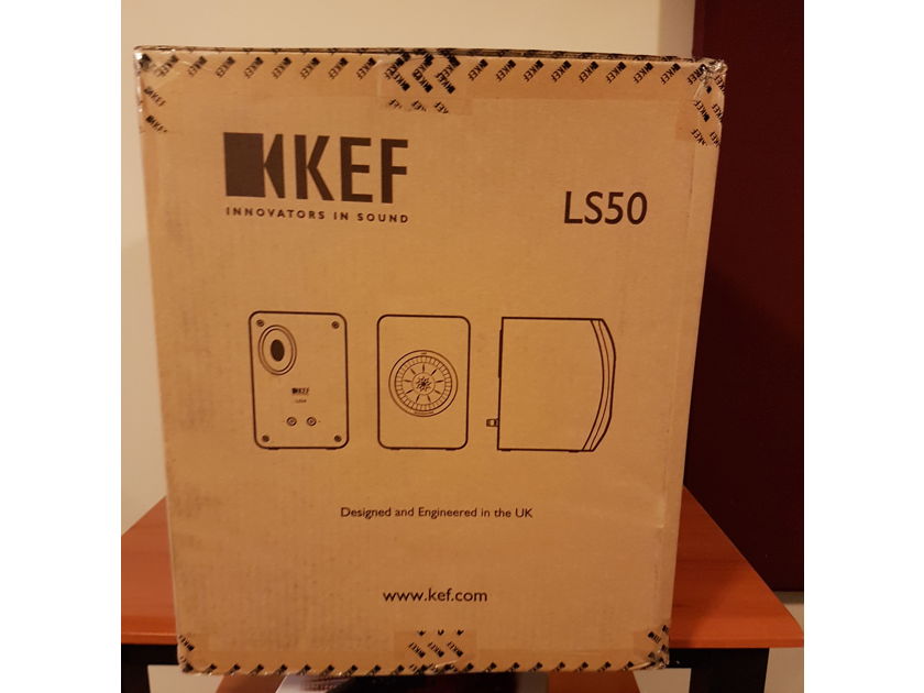 KEF LS50 Speakers. Black. Like New.
