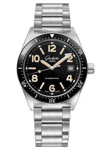 SeaQ Date Stainless Steel / Black / Bracelet