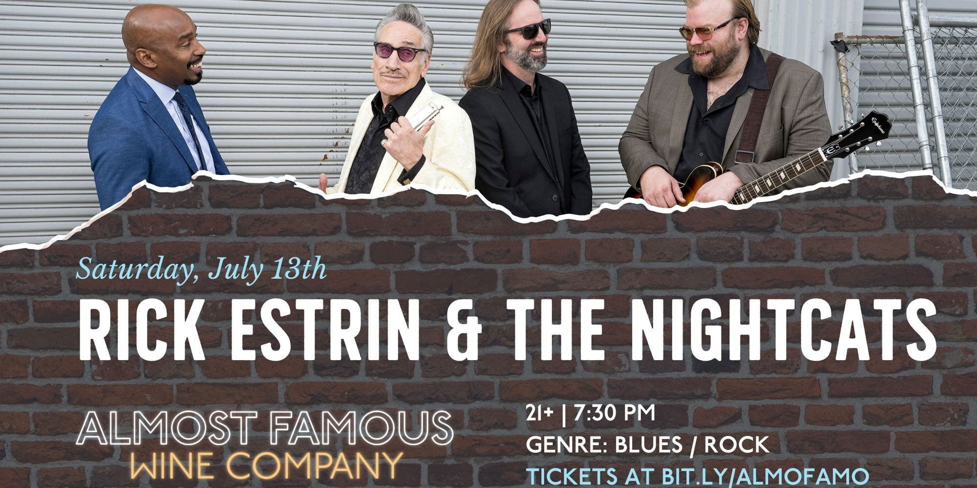 Wildly entertaining, award-winning blues band Rick Estrin & The Nightcats promotional image