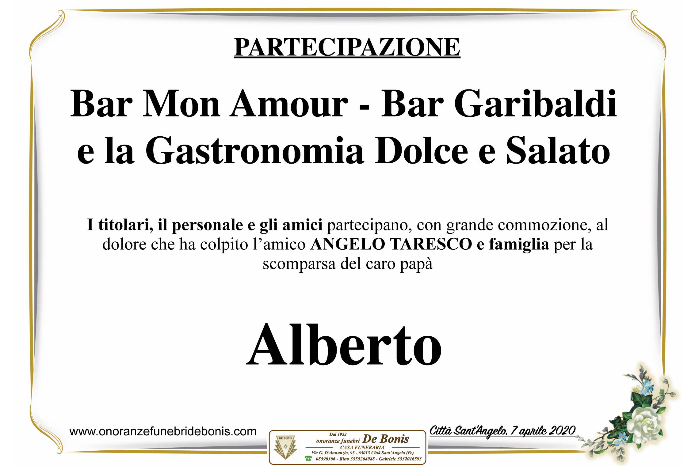 Bar Mon Amour, Bar Garibaldi e la Gastronomia Dolce e Salato