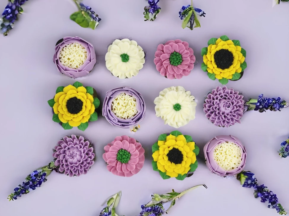 Floral Cupcake Delights Delivered image