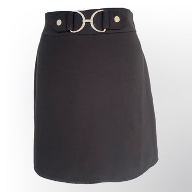High-waist skirt black size 38