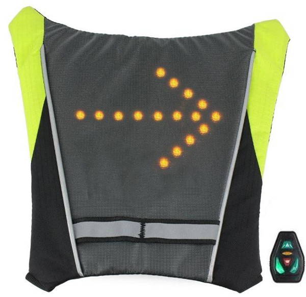 Flashing cycling vest
