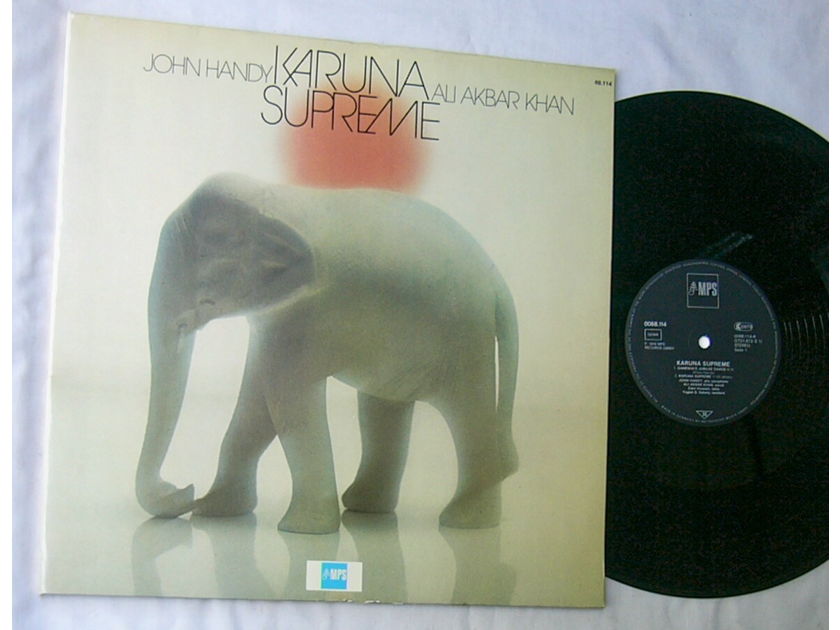 JOHN HANDY / ALI AKBAR KHAN - - KARUNA SUPREME -  RARE 1976 SPIRITUAL JAZZ LP - MPS GERMANY