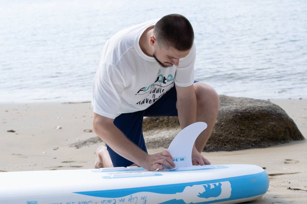 Funwater paddle boards center fin