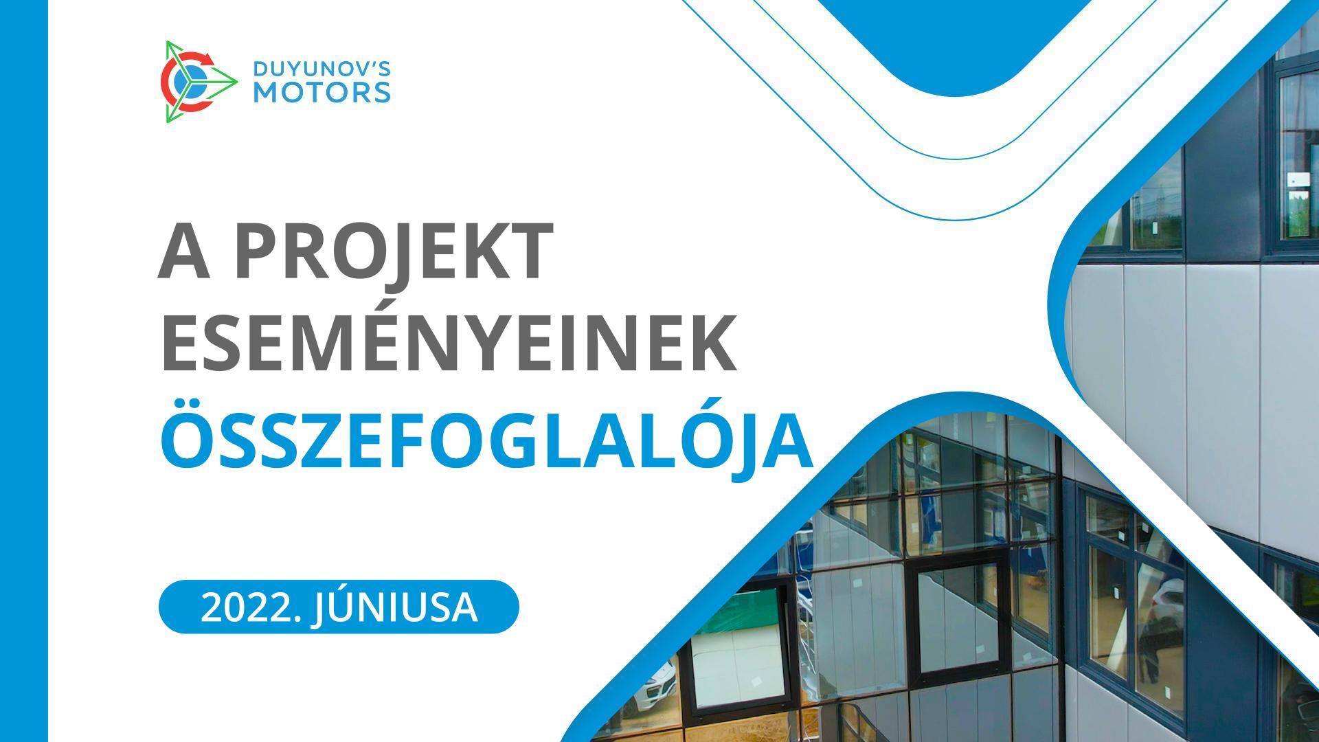 A projekt kulcsfontosságú eseményei: júniusi összesítő