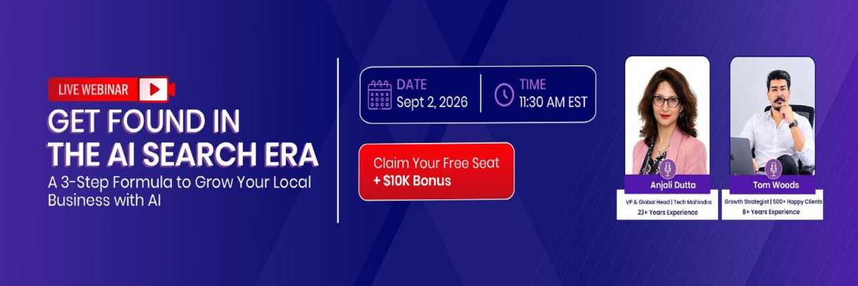 WEBINAR GRATUITO | Seja Encontrado Antes de Seus Concorrentes, no Google & Busca por IA